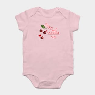 Sweet Valentine with Cherry Fruits Baby Bodysuit